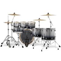PDP Drums Concept Akçaağaç 7-Parça 22" Akustik Davul (Silver - Black Sparkle Fade)