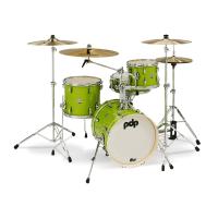 PDP Drums New Yorker 4-Parça Akustik Davul (Electric Green Sparkle)