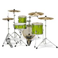 PDP Drums New Yorker 4-Parça Akustik Davul (Electric Green Sparkle)