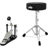PDP Drums 700 Serisi 2 Parça Aksam Paketi (Tabure & Single Kick Pedalı)