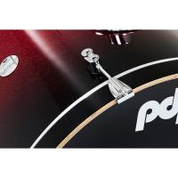 PDP Drums Concept Maple 5 Parça 22" Akustik Davul (Red To Black Sparkle Fade)