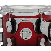 PDP Drums Concept Maple 5 Parça 22" Akustik Davul (Red To Black Sparkle Fade)