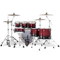 PDP Drums Concept Maple 7 Parça 22" Akustik Davul (Red To Black Sparkle Fade)