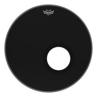 REMO ES-1022-00-DM 22 inç AMBASSADOR® EBONY Delikli Bas Davul Derisi