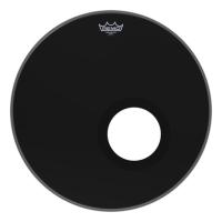 REMO ES-1022-00-DM 22 inç AMBASSADOR® EBONY Delikli Bas Davul Derisi