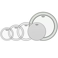 REMO PP-0260-PS- PINSTRIPE®/AMBASSADOR® Deri Seti (10"-12"-14"-14"-22")