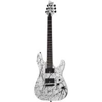 Schecter C-1 Ink Bomb Elektro Gitar (Black Ink Splatter)