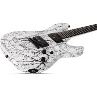 Schecter C-1 Ink Bomb Elektro Gitar (Black Ink Splatter)
