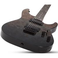 Schecter C-1 Standard Elektro Gitar (Black Fade Burst Burl)