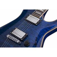 Schecter C-1 Custom Elektro Gitar (Trans Midnight Blue)