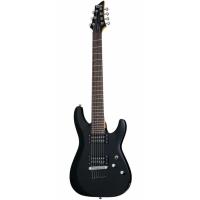 Schecter C-7 Deluxe 7 Telli Elektro Gitar (Satin Black)