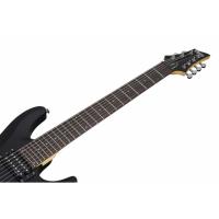 Schecter C-7 Deluxe 7 Telli Elektro Gitar (Satin Black)