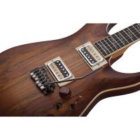 Schecter C-1 Exotic Spalted Maple Elektro Gitar (Satin Natural Vintage Burst)