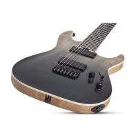 Schecter C-7 SLS Elite 7 Telli Solak Elektro Gitar (Black Fade Burst)