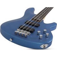 Schecter C-4 Deluxe Bas Gitar (Satin Metallic Blue)