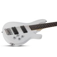 Schecter C-5 Deluxe 5 Telli Bas Gitar (Satin White)
