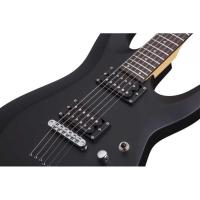 Schecter C-6 Deluxe Elektro Gitar (Satin Black)