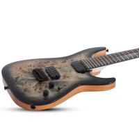 Schecter C-7 Pro 7 Telli Elektro Gitar (Charcoal Burst)