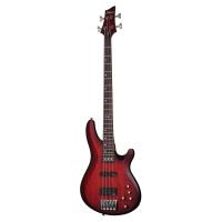 Schecter C-4 Custom 4 Telli Bas Gitar (Trans Crimson Stain)