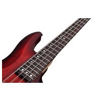 Schecter C-4 Custom 4 Telli Bas Gitar (Trans Crimson Stain)