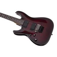 Schecter Damien Elite 6 FR CRB Solak Elektro Gitar (Crimson Red Burst)