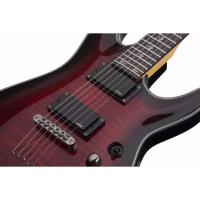 Schecter Damien Elite 6 Elektro Gitar (Crimson Red Burst)