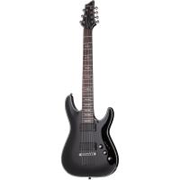 Schecter Hellraiser C-7 7 Telli Elektro Gitar (Siyah)