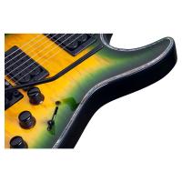 Schecter Hellraiser C-1 FR Passive Elektro Gitar (Dragon Burst)