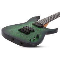 Schecter Keith Merrow KM-7 MK-III Standard 7 Telli Elektro Gitar (Toxic Smoke Green)