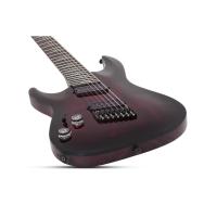 Schecter Omen Elite-7 Multiscale 7 Telli Solak Elektro Gitar (Black Cherry Burst)