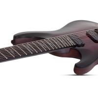 Schecter Omen Elite-7 Multiscale 7 Telli Solak Elektro Gitar (Black Cherry Burst)