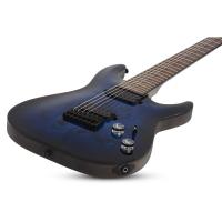 Schecter Omen Elite-7 7 Telli Elektro Gitar (See Thru Blue Burst)