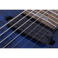 Schecter Omen Elite-7 7 Telli Elektro Gitar (See Thru Blue Burst)