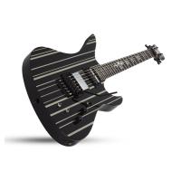 Schecter Synyster Custom-S FR Elektro Gitar (Gloss Black & Silver Pin Stripes)