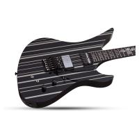 Schecter Synyster Custom-S FR Elektro Gitar (Gloss Black & Silver Pin Stripes)