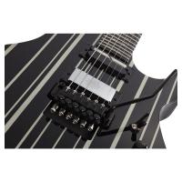 Schecter Synyster Custom-S FR Elektro Gitar (Gloss Black & Silver Pin Stripes)
