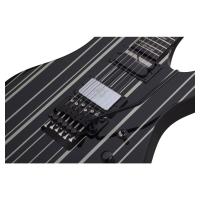 Schecter Synyster Custom-S FR Elektro Gitar (Gloss Black & Silver Pin Stripes)
