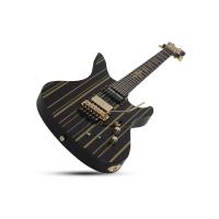 Schecter Synyster Custom FR Elektro Gitar (Gloss Black & Gold Stripes)