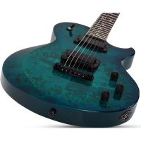 Schecter Solo-II Standard Elektro Gitar (Ocean Blue Burst Burl)