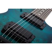 Schecter Solo-II Standard Elektro Gitar (Ocean Blue Burst Burl)