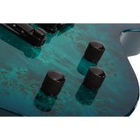 Schecter Solo-II Standard Elektro Gitar (Ocean Blue Burst Burl)