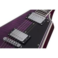 Schecter V-1 Custom Elektro Gitar (Trans Purple)