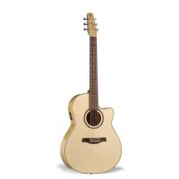 Seagull Performer Cutaway Folk Flame Maple QI Elektro Akustik Gitar