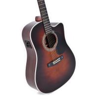 Sigma DTC-1E-SB Cutaway Elektro Akustik Gitar (Sunburst)