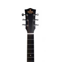 Sigma GJM-SGE Grand Jumbo Elektro Akustik Gitar (Satin Sunburst)