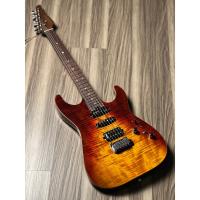 Soloking MS-1 Custom 22 HSS Flat Top in Fire Wakesurf with Rosewood FB Jescar W/Gigbag