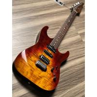 Soloking MS-1 Custom 22 HSS Flat Top in Fire Wakesurf with Rosewood FB Jescar W/Gigbag
