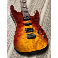 Soloking MS-1 Custom 22 HSS Flat Top in Fire Wakesurf with Rosewood FB Jescar W/Gigbag