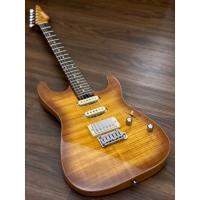 Soloking MS-1 Custom 22 HSS FM Flat Top in Honeyburst  W/Gigbag