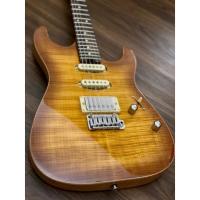Soloking MS-1 Custom 22 HSS FM Flat Top in Honeyburst  W/Gigbag